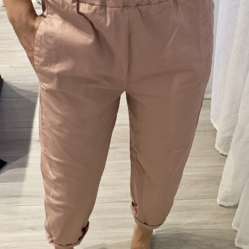 Wendy Trendy cotton pants dusty pink
