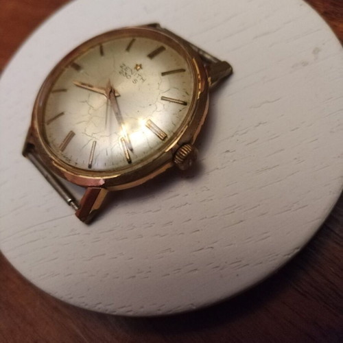 Zenith vintage 230 S wristwatch used, gold tone