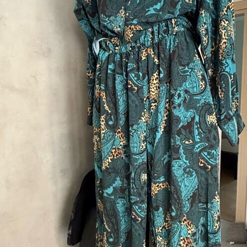 Virginia Karafousia set like new, colorful, shirt and trousers