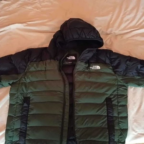 The North Face jacket dark green, like new, size L