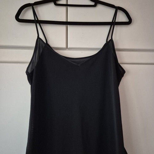 Marks & Spencer black semi-transparent top like new, size XL