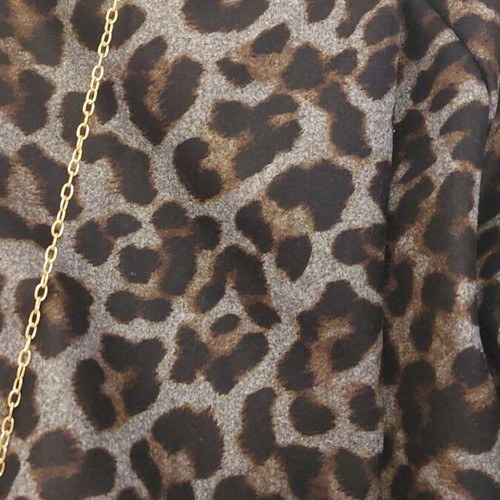 Animal print cardigan new, one size