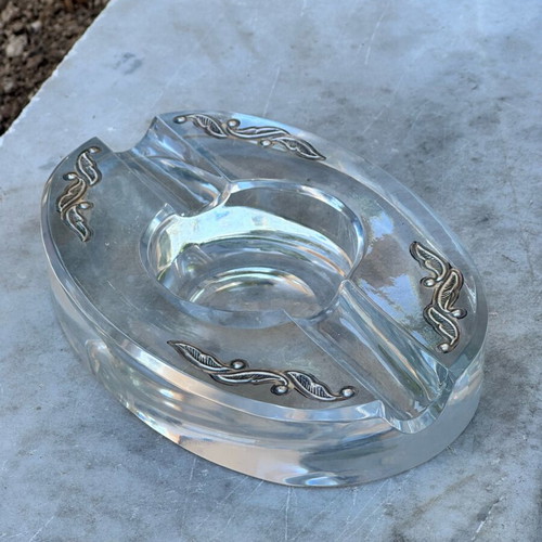Thomas Gallery Crystal Ashtray 24% Lead Crystal like new with box