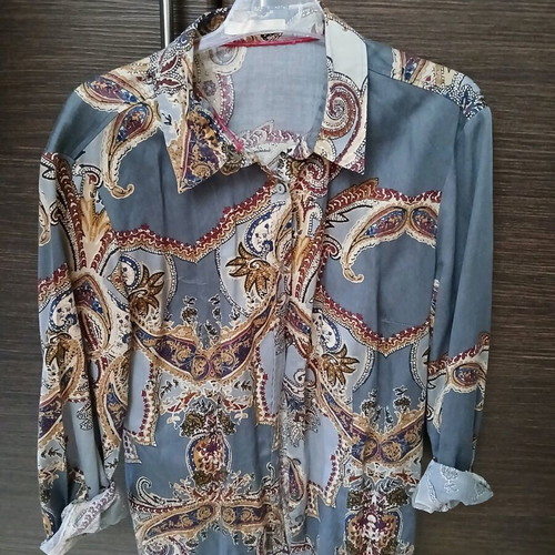 Shirt with paisley pattern like new, multicolor, size M