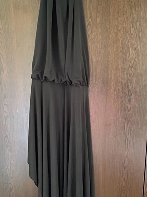 Long asymmetrical dress used, black, size S