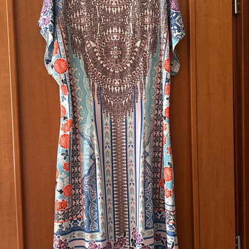 Hale Bob dress like new, medium size, beige and blue