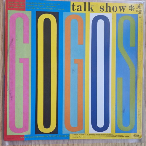 Go-Go's Talk Show LP like new, rock