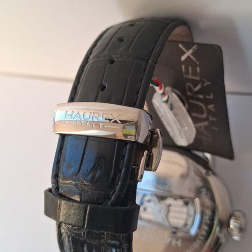 Haurex Italy automatic watch like new, Miyota mechanism, black and silver