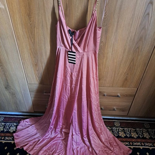 Lynne pink dress new, ideal for wedding and baptism, size M to L