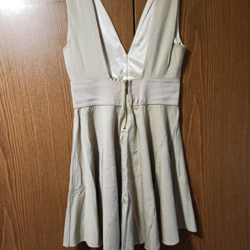 Cocktail dress beige like new, size L