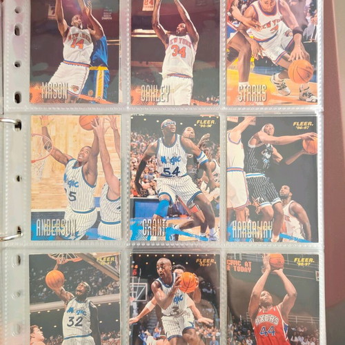 NBA Fleer Upper Deck 1996-1997 Complete Card Album used