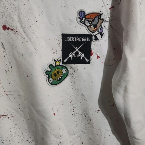 Liberta d'arte white sweatshirt size large