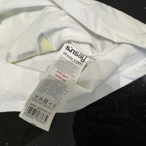Sonic Shinsay T-shirt new, size 140 cm, white