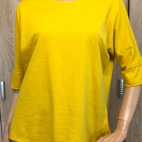 Noshame yellow blouse, size M, 100% cotton