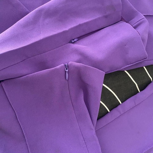Zara jacquard pants violet size S like new