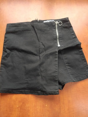Skirt-shorts used, black, size S