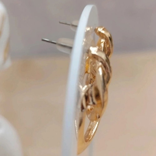 Copper gold earrings new, water resistant