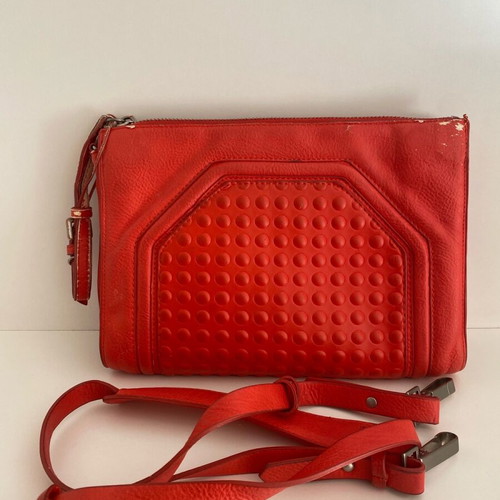 Zara red crossbody bag used with two straps