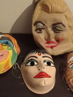 Vintage carnival masks pack of 28 new