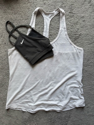 Nike set used, white and gray, size M