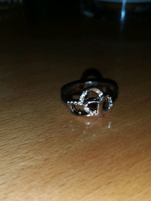 Ring with hearts used, size 7