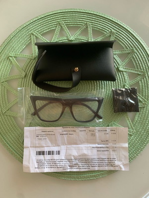Blue light glasses new without prescription, black