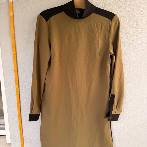 ASOS Petite two-tone mini dress used, khaki/black, size M