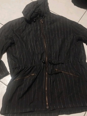 Vintage striped women's jacket used, size M