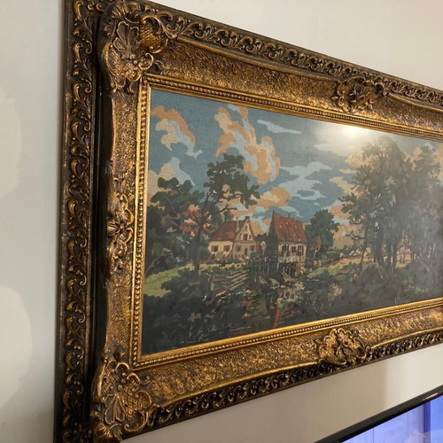 Handmade embroidered frame for sale - HANDMADE EMBROIDERY