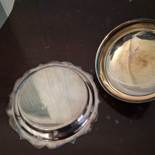 Mini dish with lid like new, diameter 12.5 cm