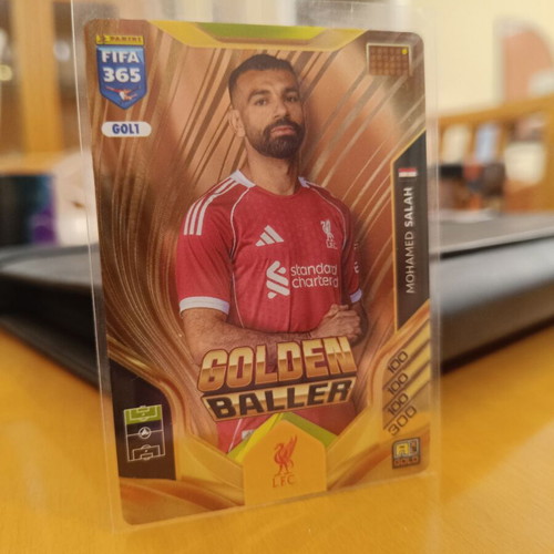 Adrenalyn Mohamed Salah Golden Baller football card Liverpool new