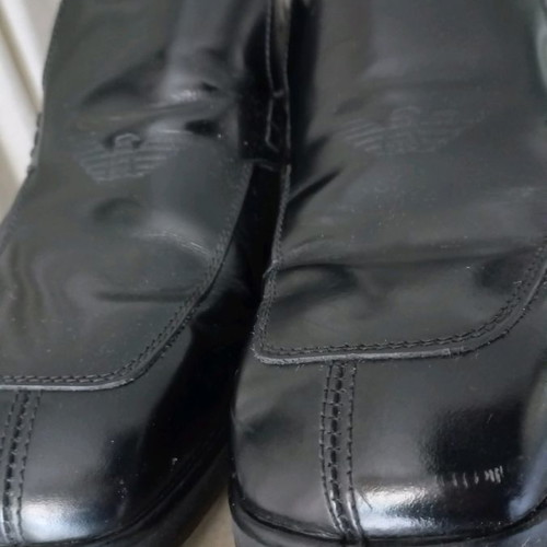 Emporio Armani men's shoes used, size 40, black