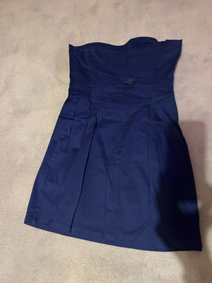Mango mini dress in bright blue like new