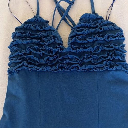 Lynne women's blue short dress used, size small