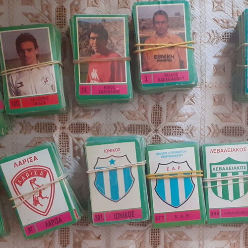 Karouzel Football Stickers 1992 used, set of 120 pieces
