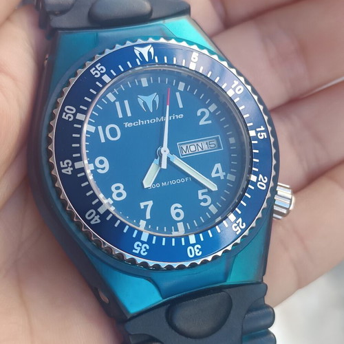 TechnoMarine Apnea G2 diving watch, complete set