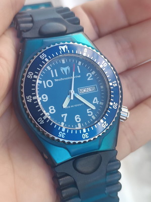 TechnoMarine Apnea G2 diving watch, complete set