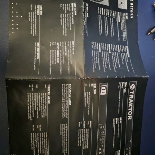Traktor Kontrol S2 used DJ controller with cables and manual