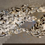 Καρφίτσα ασημένια Oxette με διαμάντια 925°, καινούργια