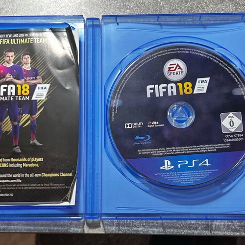 FIFA 18 PlayStation 4 (PS4) like new with papers