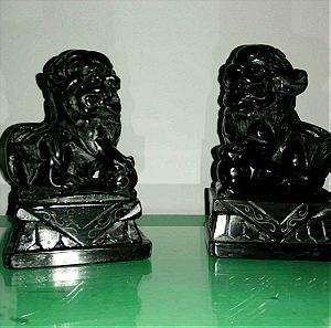 Αγάλματα Foo Dogs, Σκυλιά Φύλακες των Πυλών της Κίνας, Οψιδιανός - Βασάλτης - Basalt