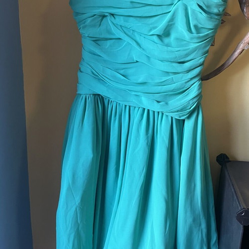 Rococo Off-Shoulder Summer Cocktail Dress Like New, Green, M/L