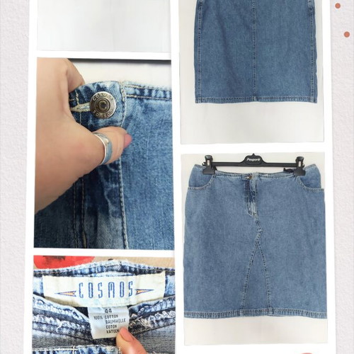 Cosmos denim skirt like new, XL XXL, faded effect