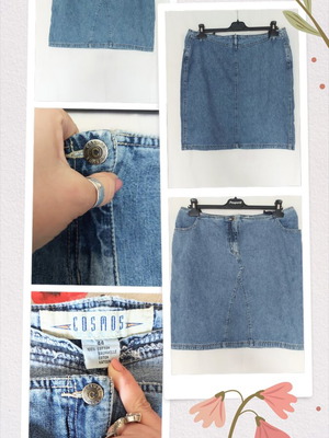 Cosmos denim skirt like new, XL XXL, faded effect