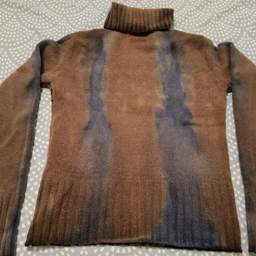 Marlboro Classics women's wool sweater used, size S-M, brown multicolor