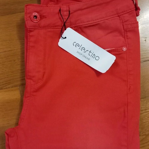 Celestino elastic pants xs coral new