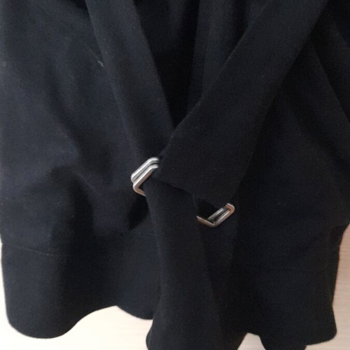 Zara black one-piece romper like new, suede texture, zipper and belt