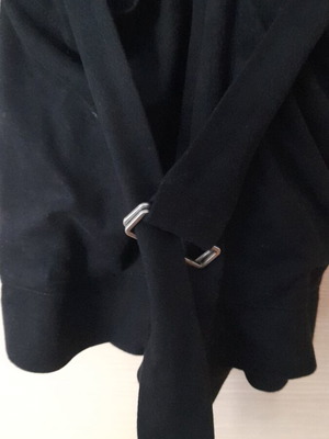 Zara black one-piece romper like new, suede texture, zipper and belt