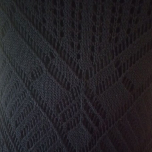Knitted women's dress black, new, size S