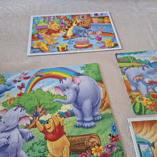 Disney Puzzle Winnie the Pooh 10 in 1 set like new